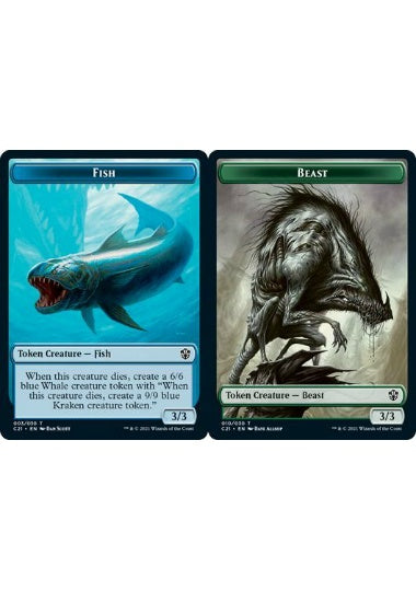 (英)魚トークン / Fish Token No.003 - ビーストトークン / Beast Token【C21-TOKEN】 No.010