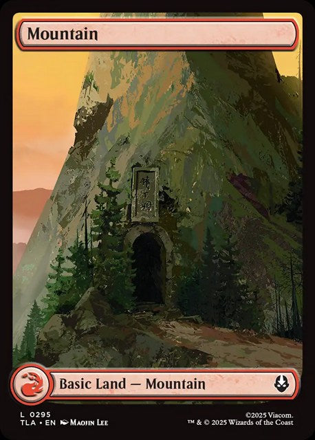 (英)【Foil】山 / Mountain フルアート版 【TLA】 No.295