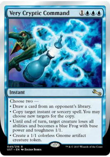 (英)【Foil】Very Cryptic Command 【UST】 (Draw a)No.049C