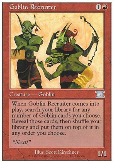 (英)ゴブリン徴募兵 / Goblin Recruiter【6ED】 No.186