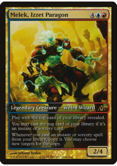 (英)【Foil】イゼットの模範、メーレク / Melek, Izzet Paragon【PRM】テキストボックスレス ゲームデープロモ No.080
