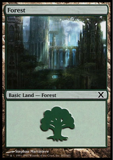 (英)【Foil】森 / Forest【10E】 No.383