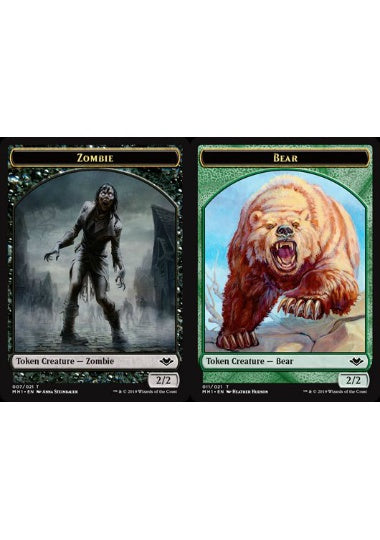 (英)ゾンビトークン / Zombie Token No.007 - 熊トークン / Bear Token【MH1-TOKEN】 No.011
