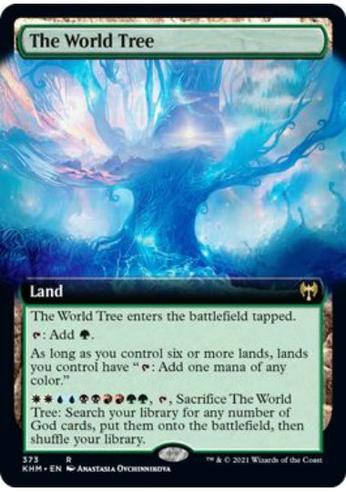 (英)【Foil】世界樹 / The World Tree ★拡張枠★ 【KHM】 No.373
