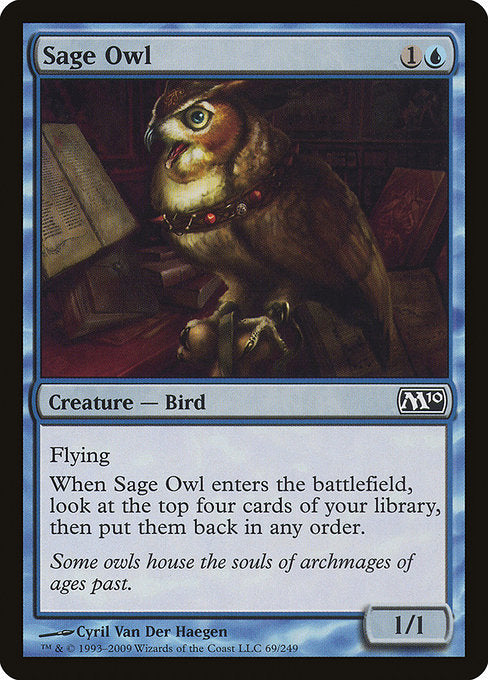 (英)【Foil】物知りフクロウ / Sage Owl【M10】 No.069