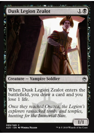 (英)【Foil】薄暮軍団の盲信者 / Dusk Legion Zealot【A25】 No.089