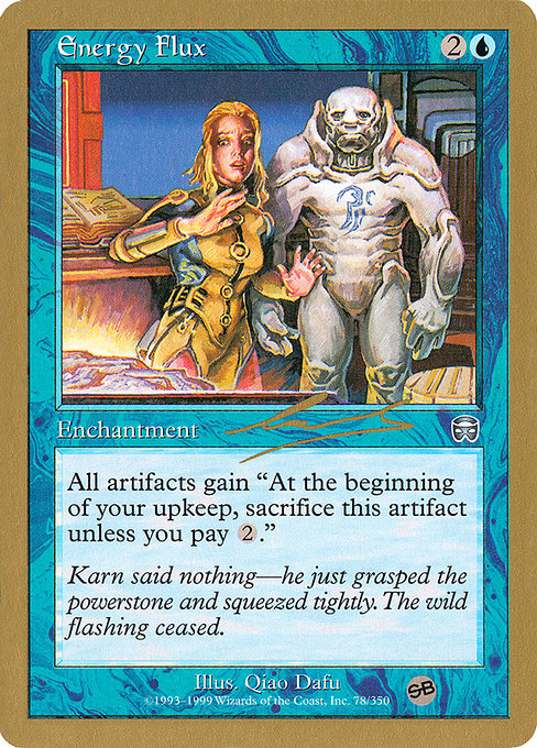 (英)魔力流出 / Energy Flux【WC00】 World Championship Decks 2000 Nicolas Labarre サイドボード 金枠 No.030