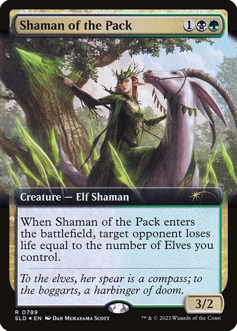 (英)【Foil】群れのシャーマン / Shaman of the Pack【SLD】 No.789