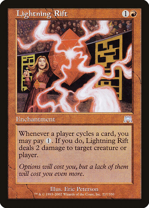 (英)【Foil】稲妻の裂け目 / Lightning Rift【ONS】 No.217