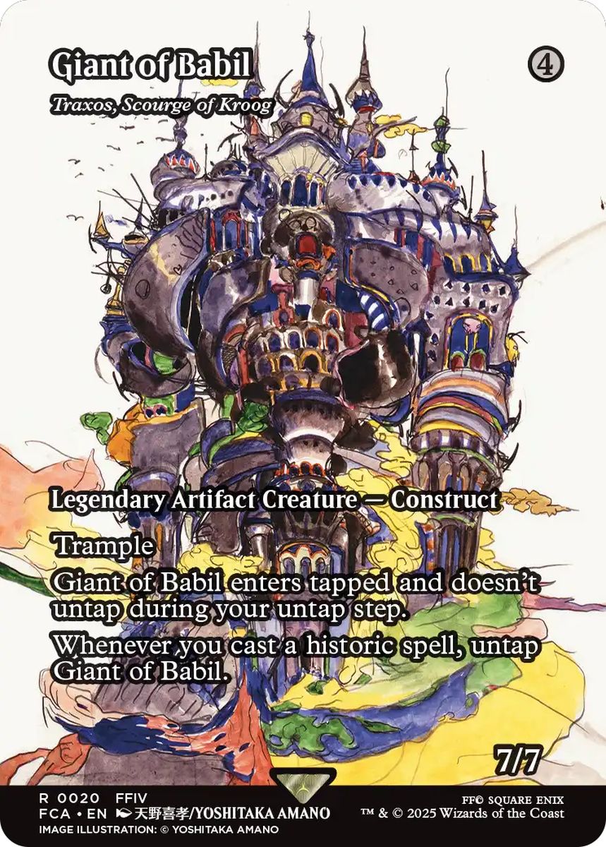 (英)バブイルの巨人 / Giant of Babil[クルーグの災い魔、トラクソス / Traxos, Scourge of Kroog] ★ショーケース枠★(FINAL FANTASY・継承史カード) 【FCA】 No.020