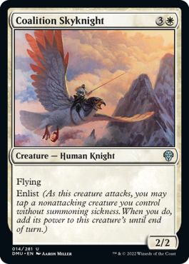 (英)【Foil】連合の空騎士 / Coalition Skyknight【DMU】 No.014