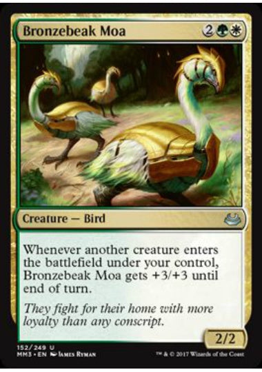 (英)【Foil】青銅嘴の恐鳥 / Bronzebeak Moa【MM3】 No.152