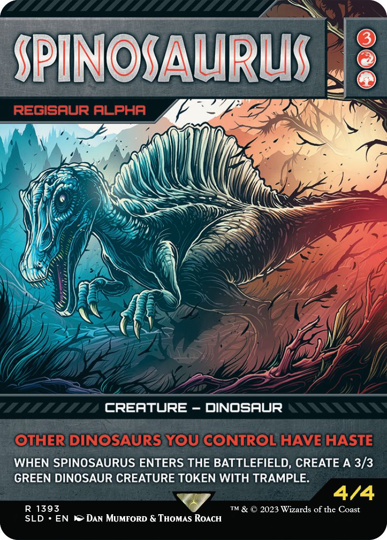 (英)Spinosaurus[レギサウルスの頭目 / Regisaur Alpha]【SLD】 Secret Lair x Jurassic World: Life Breaks Free No.1393