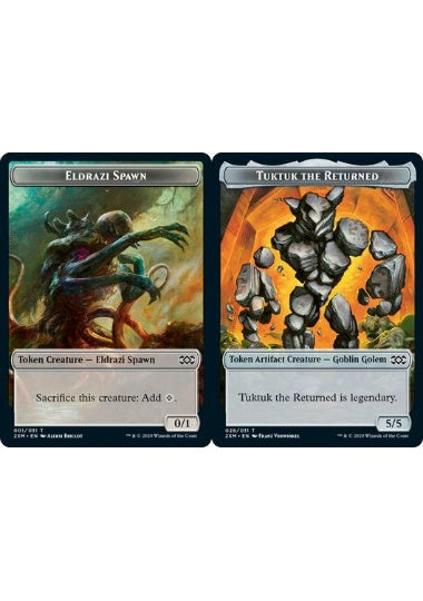(英)【Foil】エルドラージ・落とし子トークン / Eldrazi Spawn TokenNo.001 - 復活のタクタクトークン / Tuktuk the Returned Token【2XM-TOKEN】 No.028
