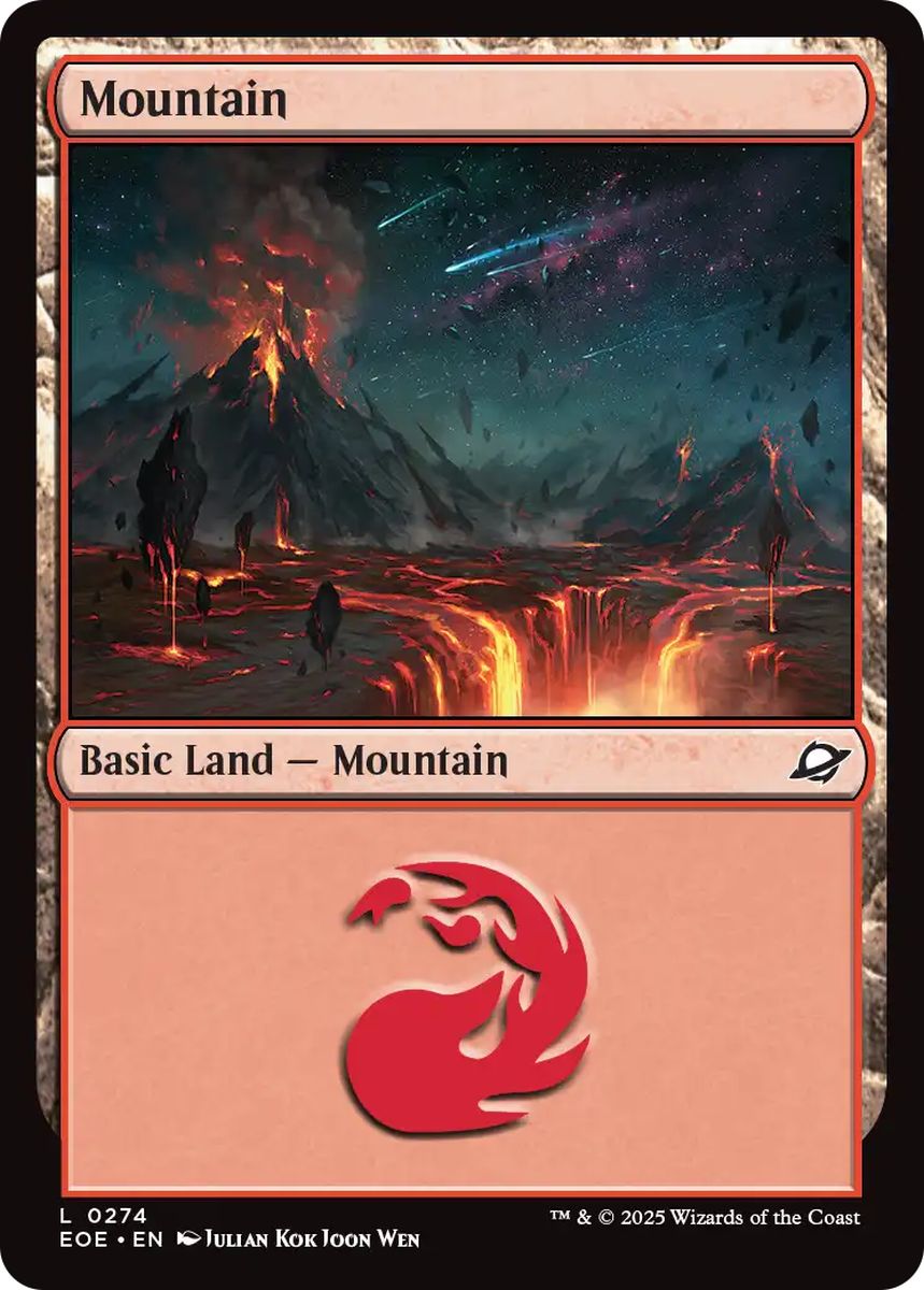 (英)【Foil】山 / Mountain【EOE】 No.274