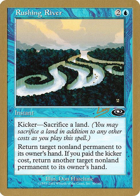(英)急流 / Rushing River【WC02】 World Championship Decks 2002 Raphael Levy 金枠 No.030