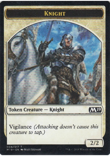 (英)騎士トークン / Knight Token【M19-TOKEN】 No.004