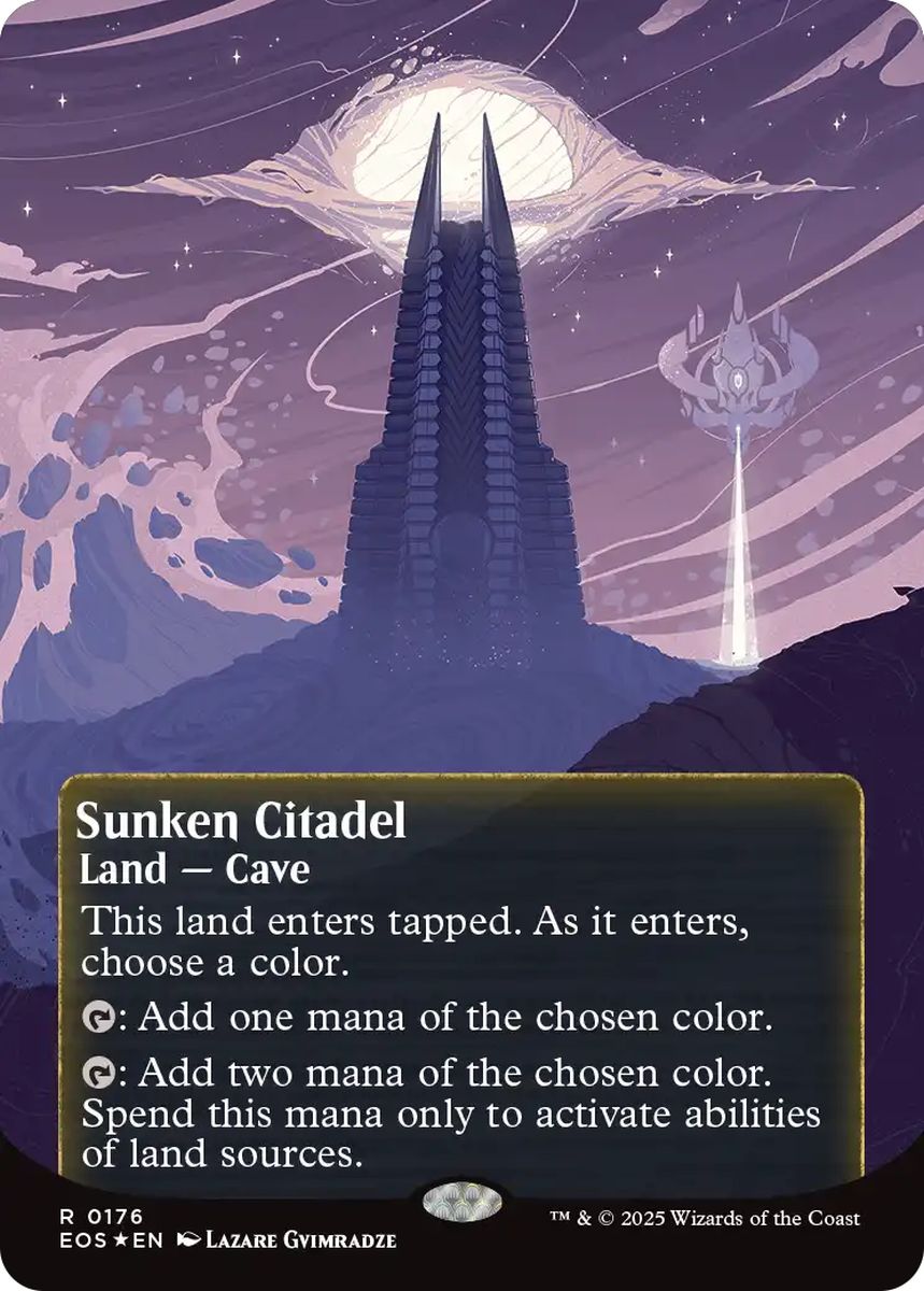 (英)【ギャラクシーFoil】沈んだ城塞 / Sunken Citadel ★ボーダーレス★(「星景ポスター」) 【EOS】 No.176
