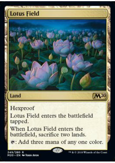 (英)【Foil】睡蓮の原野 / Lotus Field【M20】 No.249
