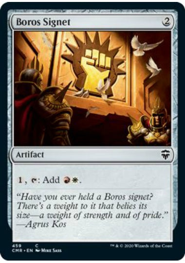 (英)ボロスの印鑑 / Boros Signet【CMR】 統率者デッキ収録 No.459
