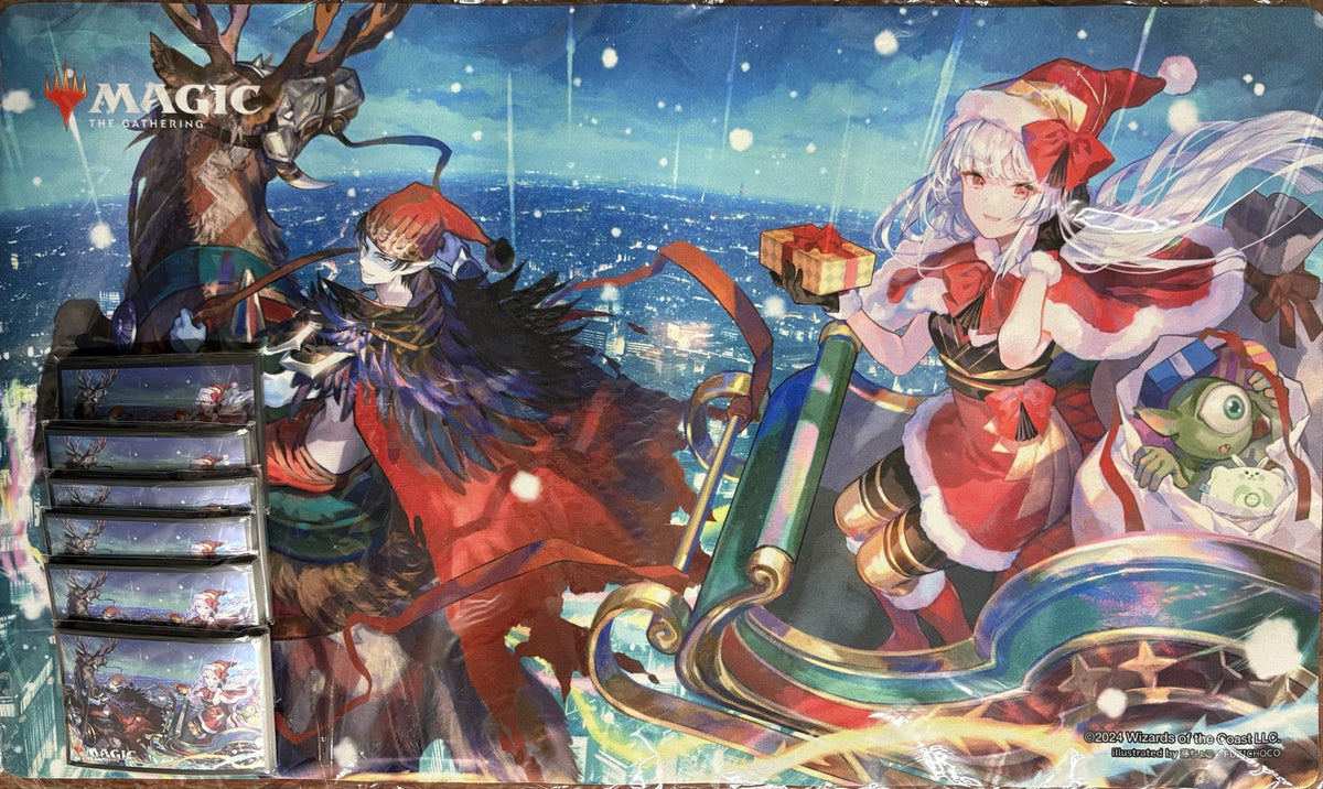 【サプライ】放浪皇のクリスマスキャンペーン プレイマット＆スリーブ(20枚入り×6個) セット※発送方法は「ゆうパック」を選択してください。[委託販売品]
