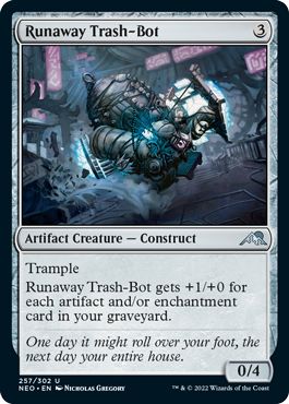 (英)【Foil】暴走ごみ収集ボット / Runaway Trash-Bot【NEO】 No.257