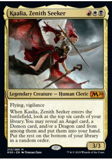 (英)【Foil】天頂の探求者、カーリア / Kaalia, Zenith Seeker【M20】 No.210