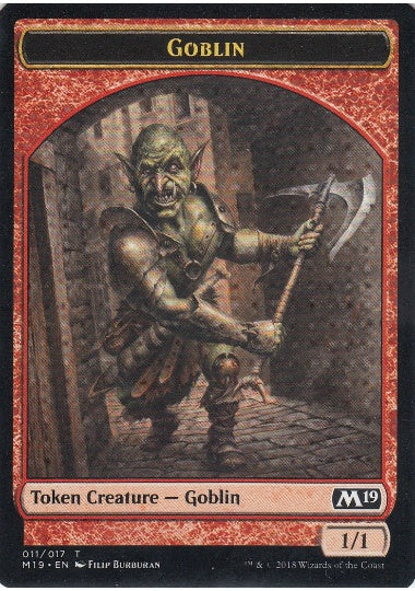 (英)ゴブリントークン / Goblin Token【M19-TOKEN】 No.011