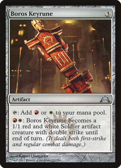 (英)【Foil】ボロスの魔鍵 / Boros Keyrune【GTC】 No.227