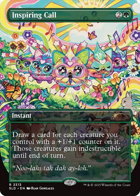 (英)【Foil】鼓舞する呼び声 / Inspiring Call【SLD】 Secret Lair x Furby: Doo-ay Noo-lah No.2313