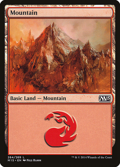 (英)【Foil】山 / Mountain【M15】 No.264