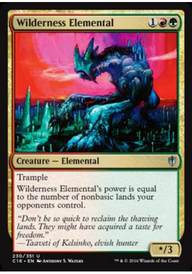(英)荒野の精霊 / Wilderness Elemental【C16】 No.230