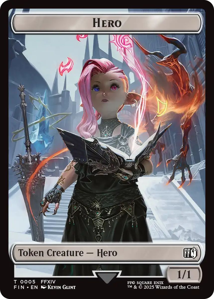 (英)英雄トークン / Hero Token No.005 - ウィザードトークン / Wizard Token【FIN-TOKEN】 No.015