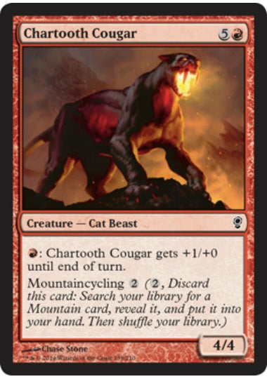 (英)【Foil】黒焦げ牙のクーガー / Chartooth Cougar【CNS】 No.139