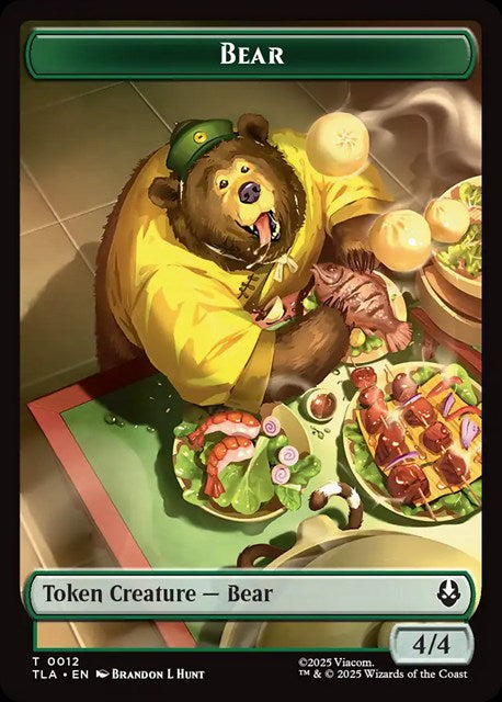 (英)熊トークン / Bear Token No.012 - 食物トークン / Food Token 【TLA-TOKEN】 No.020