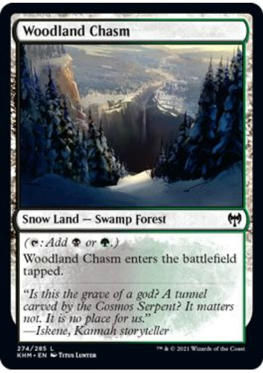 (英)【Foil】森林の地割れ / Woodland Chasm【KHM】 No.274