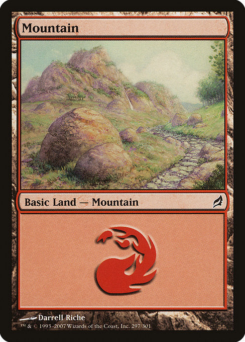(英)【Foil】山 / Mountain【LRW】 No.297