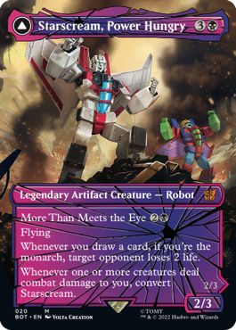 (英)力を欲する者、スタースクリーム / Starscream, Power Hungry - シーカーの隊長、スタースクリーム / Starscream, Seeker Leader【BOT】 シャッタード・グラス版 No.020
