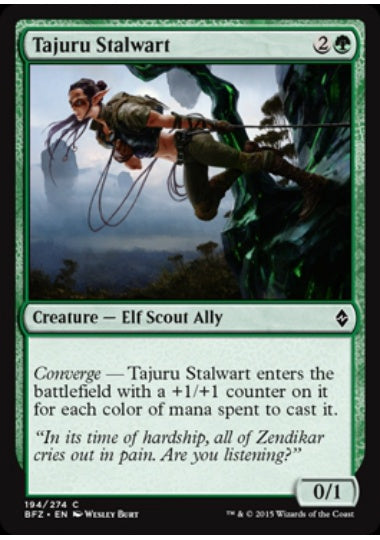 (英)【Foil】タジュールの重鎮 / Tajuru Stalwart【BFZ】 No.194