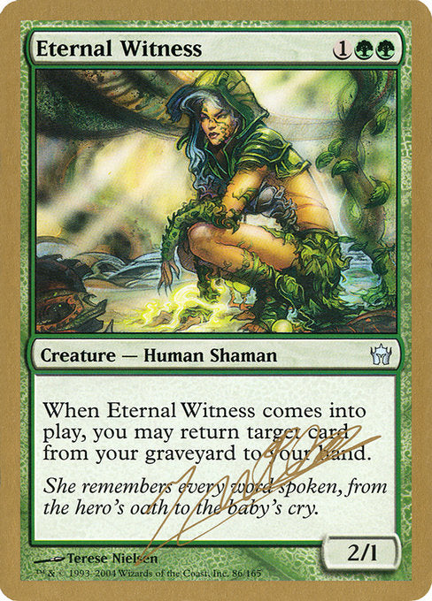 (英)永遠の証人 / Eternal Witness【WC04】 World Championship Decks 2004 Julien Nuijten 金枠 No.040