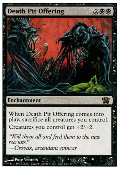 (英)【Foil】死の奈落の捧げ物 / Death Pit Offering【8ED】 No.124