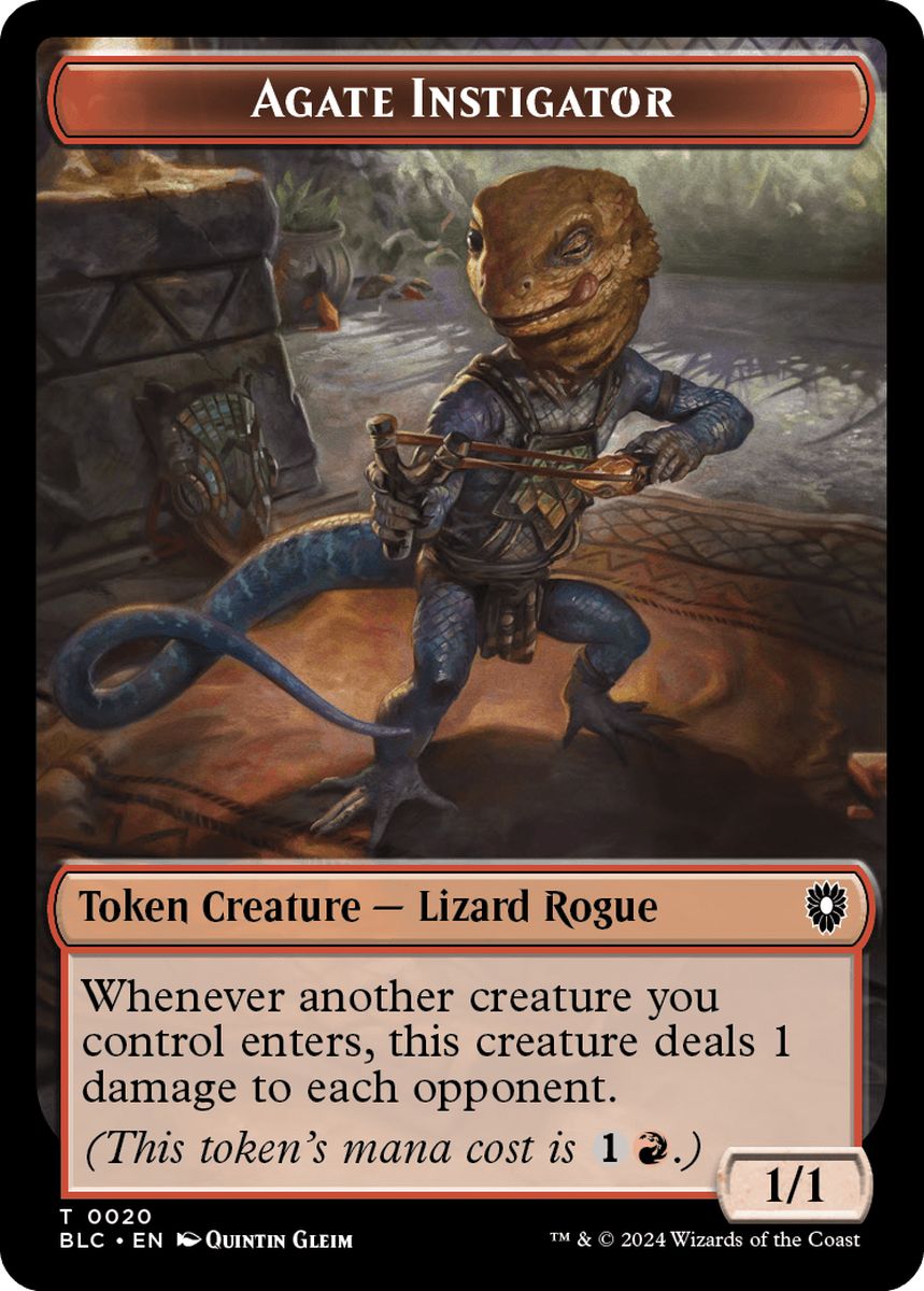 (英)瑪瑙の扇動者トークン / Agate Instigator Token No.020 - 兎トークン / Rabbit Token【BLC-TOKEN】 No.003