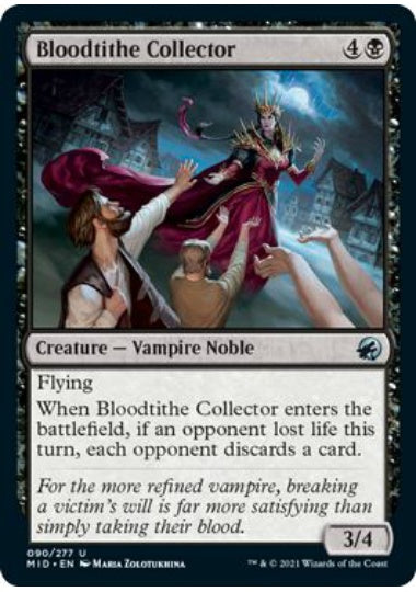 (英)【Foil】税血の徴収者 / Bloodtithe Collector【MID】 No.090