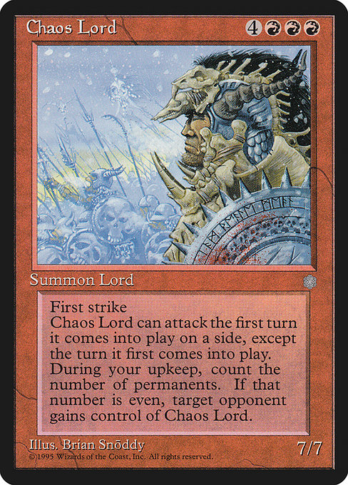 (英)Chaos Lord【ICE】 No.178