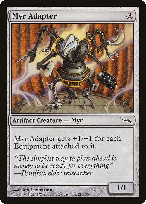 (英)【Foil】マイアの適合者 / Myr Adapter【MRD】 No.210