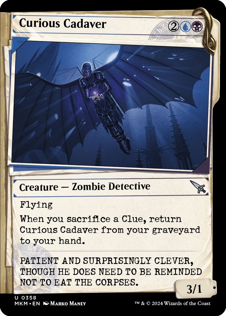 (英)【Foil】物好きな死者 / Curious Cadaver ★ショーケース枠★(「事件簿」ショーケース版) 【MKM】 No.358