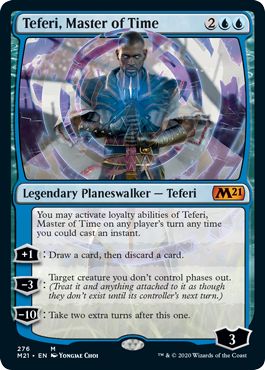 (英)【Foil】時の支配者、テフェリー / Teferi, Master of Time【M21】 No.276