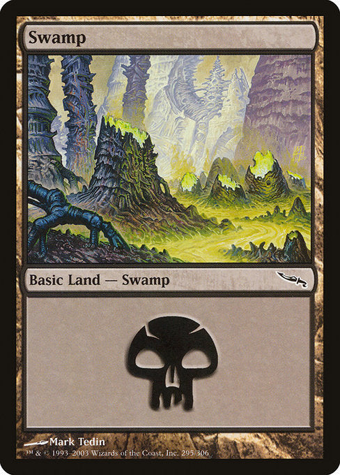 (英)【Foil】沼 / Swamp【MRD】 No.295