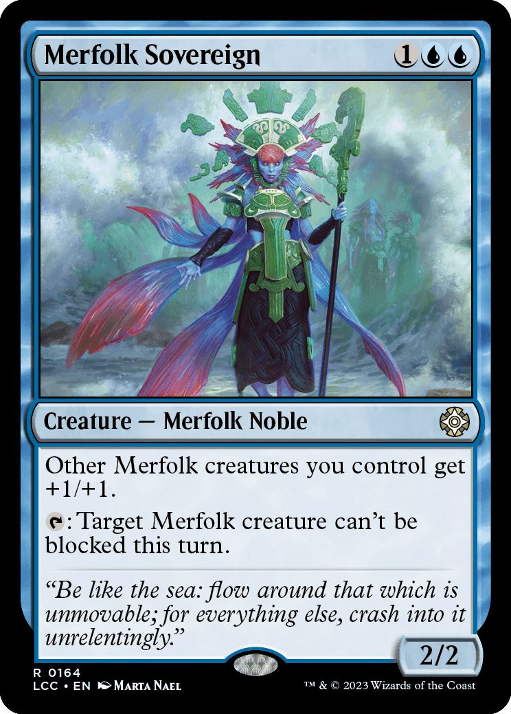 (英)マーフォークの君主 / Merfolk Sovereign【LCC】 No.164