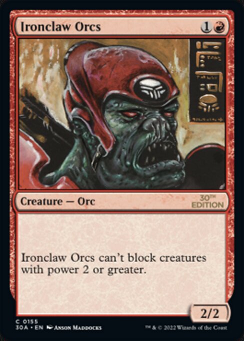 (英)鉄爪のオーク / Ironclaw Orcs【30A】 No.155 ※トーナメントで使用することはできません。